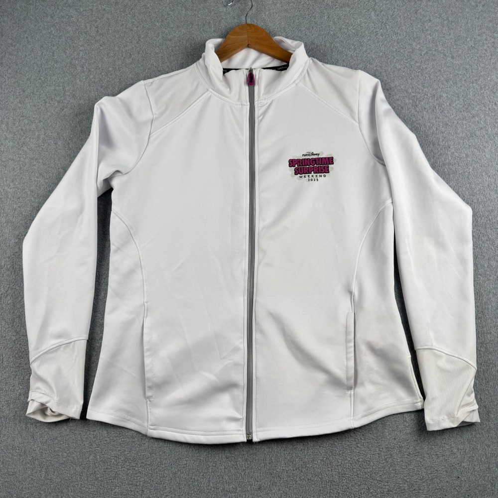 runDisney Track Jacket Womens XL Springtime Surprise 2025 White Running Disney